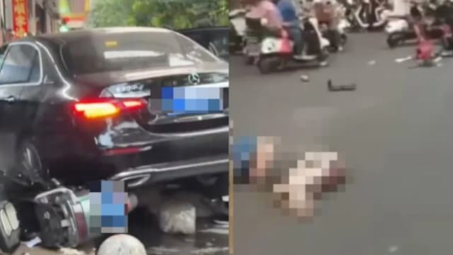 海南男童疑“嗑药”偷驾狂飙 连撞汽车路人