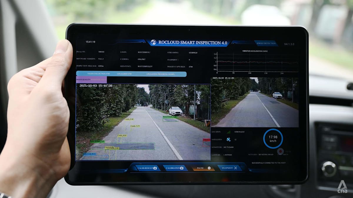 How does Singapore detect potholes on roads? With AI