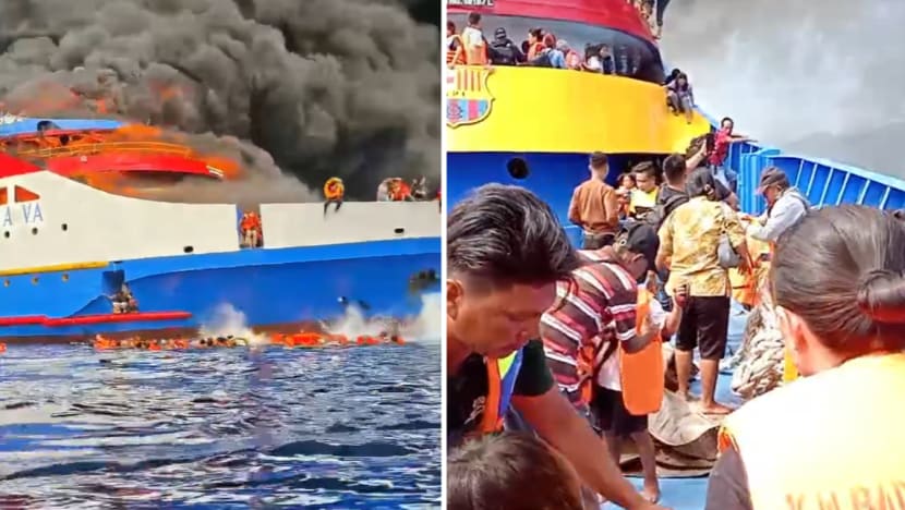 5 dead after ferry catches fire off Indonesia’s Sulawesi island; passengers jump for safety 5 dead after ferry catches fire off Indonesia’s Sulawesi island; passengers jump for safety