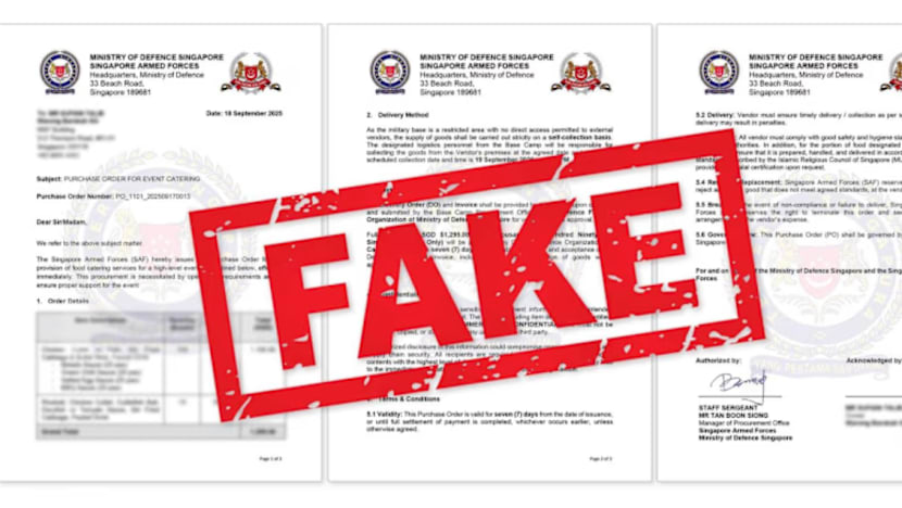 Lagi 3 kes pesanan pukal palsu libatkan individu menyamar sebagai anggota MINDEF, SAF