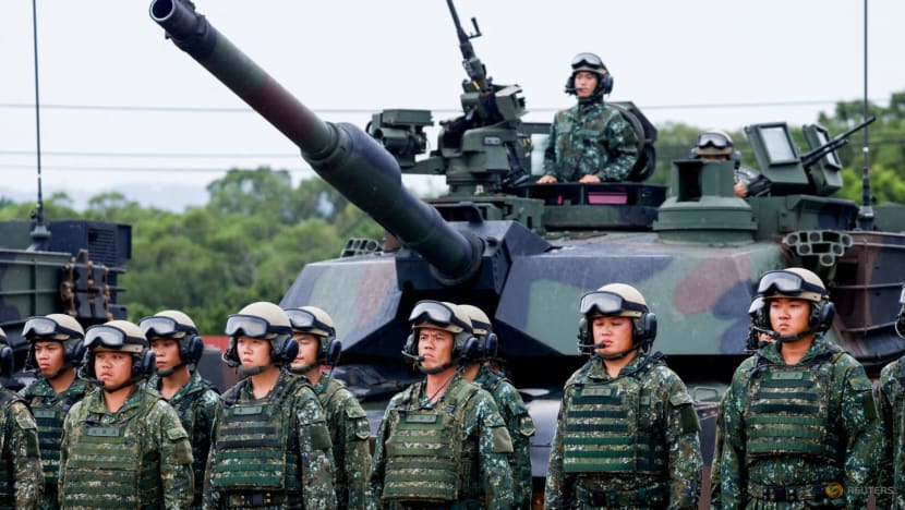 Taiwan shows off new US tanks as annual war games intensify