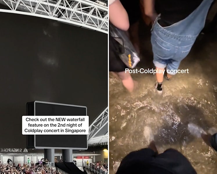 #trending: From Coldplay to ‘cold feet’, fans brave heavy rain and ponding on 2nd night of S’pore concerts