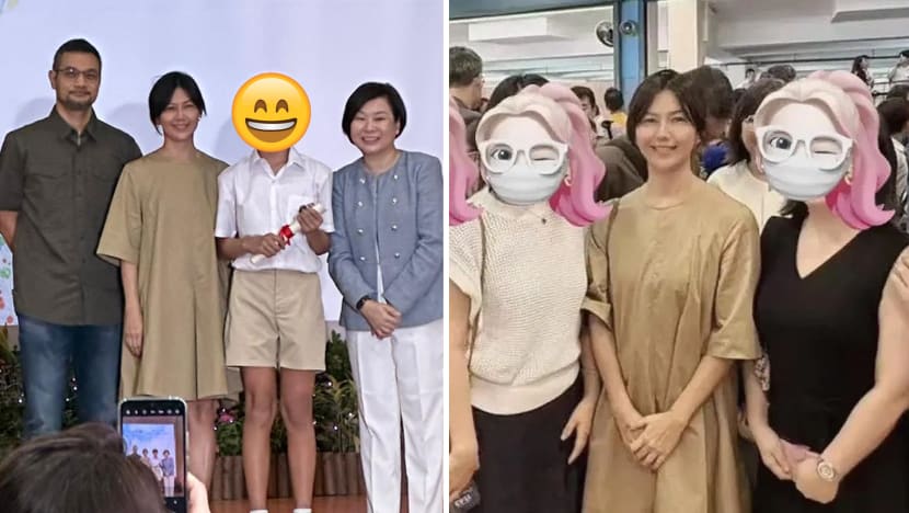 Stefanie Sun Attends 12-Yr-Old Son's Primary School Graduation, Excited Parents Turn Into Starstruck Fans Stefanie Sun Attends 12-Yr-Old Son's Primary School Graduation, Excited Parents Turn Into Starstruck Fans