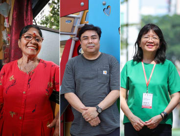 From left: Madam Ruku Pakirisamy, Mr Razali Puasa and Madam Alice Chua.