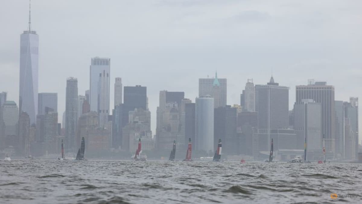 Sailing-Spain lead wind-hit New York SailGP after disrupted opening day
