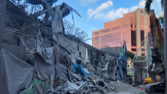 民防部队完成柏南街事故现场搜索行动 确定没有其他人受困