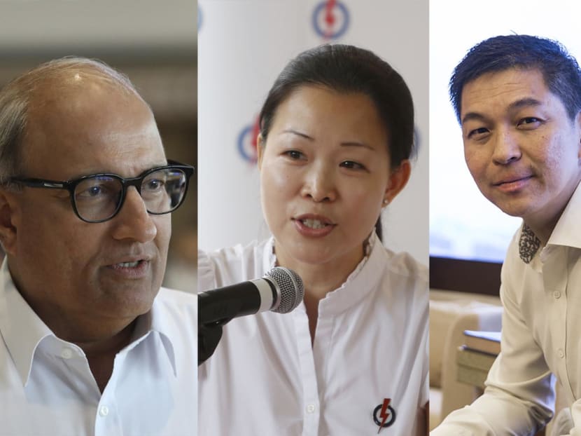 From Left: Transport Minister S Iswaran, former Member of Parliament Cheng Li Hui and former Speaker of Parliament Tan Chuan-Jin. From Left: Transport Minister S Iswaran, former Member of Parliament Cheng Li Hui and former Speaker of Parliament Tan Chuan-Jin.