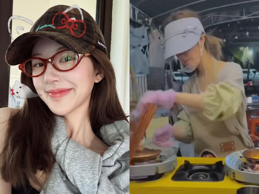 Fans surprised by popular Chinese actress Zhao Lusi seen running night market stall