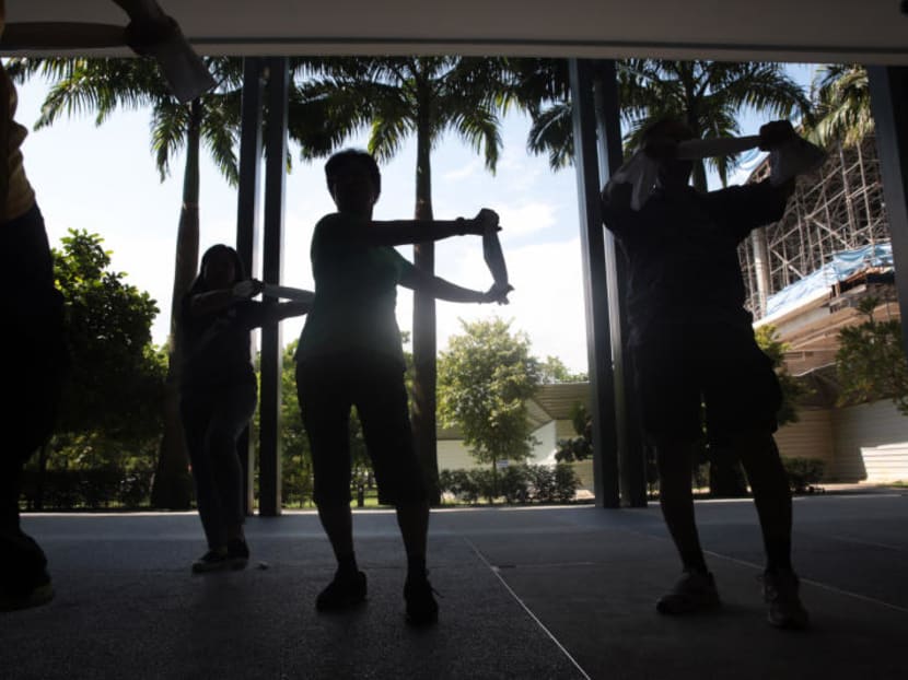 Retirees trying their hand at a "towel exercise". Growing evidence suggests that an exercise prescription – a specific plan of fitness-related activities designed for an individual – could help lower the severity of chronic pain and improve quality of life.