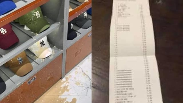 逛街打翻咖啡弄脏帽子 他“忍痛”全买了