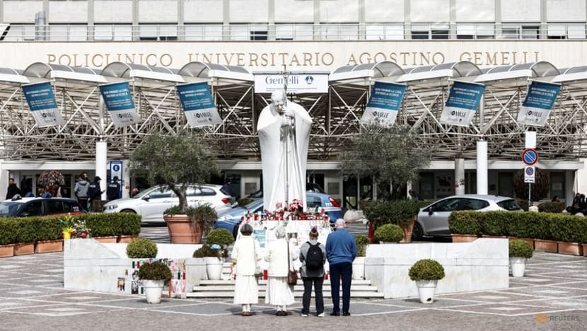 Pope Francis, starting fourth week in hospital, showing improvement: Vatican Pope Francis, starting fourth week in hospital, showing improvement: Vatican