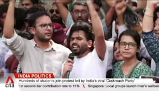 India politics: Hundreds of students join protest led by India's viral 'Cockroach Party' 