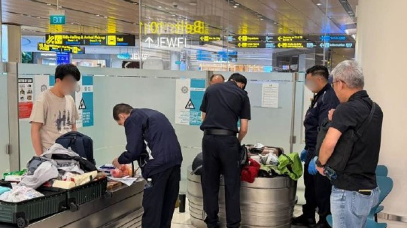 60旅客关卡涉逃税被查 有人带月饼和纸钞花束入境