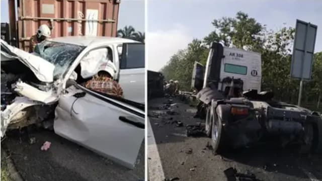马国大道集装箱致命车祸 死者生前在本地任航天工程师