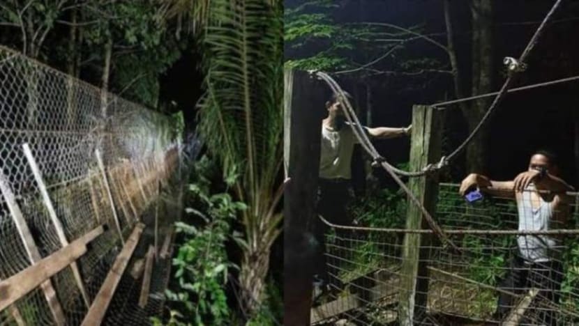 2 remaja cedera jambatan gantung 'stesen Internet' terputus di Sabah