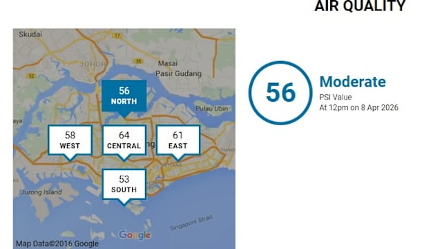 全岛24小时空气污染指数超过50点