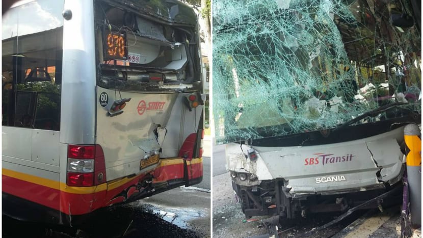 34 injured after 2 buses collide on Jalan Jurong Kechil