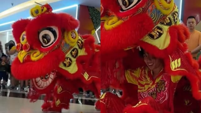 舞狮头小帅哥颜值高 短视频疯传网民喊“恋爱了”