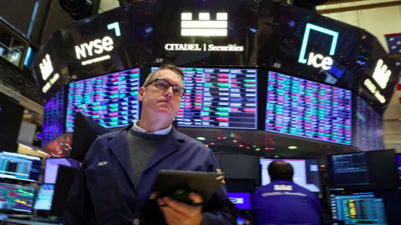 美国华尔街股市下滑