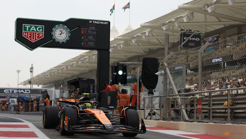 Norris quicker than Verstappen in Abu Dhabi practice, Piastri lags
