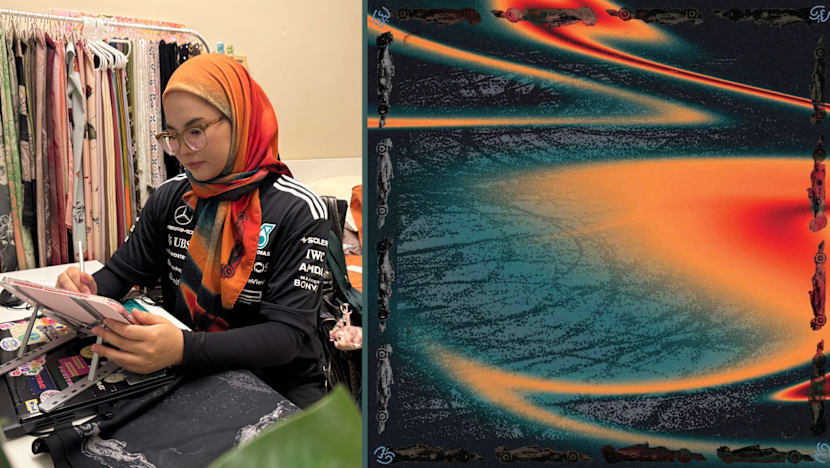 Usahawan muda tempatan hasilkan koleksi tudung bertemakan F1 pada harga berpatutan 