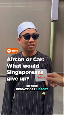 Rather give up Aircon or Private Cars? We asked people in Singapore for their opinions #8dayssg #8dayssgtrending #fypsg #sgtiktok #sgnews 