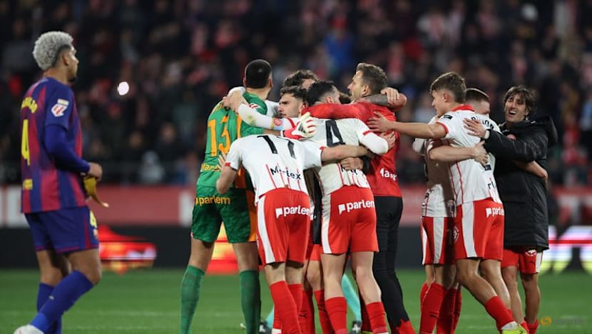 Barcelona stunned by Girona 2-1 to leave Real Madrid top of LaLiga