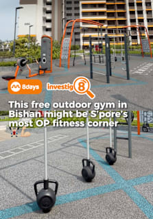 Singapore’s humble fitness corner is getting a serious upgrade. We checked out the new rooftop fitness and play area at Bishan Ridges, located above the multi-storey carpark at Block 531, where traditional fitness-corner equipment sits alongside proper Kompan outdoor gym machines with adjustable resistance. Some of the machines can handle more than 100lb, while the space also has a calisthenics area with pull-up and dip bars, two Playworld playgrounds for younger children and even a pickleball court. The new Bishan Ridges fitness and recreation area offers a very different take on the classic Singapore fitness corner — and could be a glimpse of what neighbourhood outdoor gyms might look like in the future. #8dayssg #8dayssgtrending #Singapore #FitnessCorner #HDB