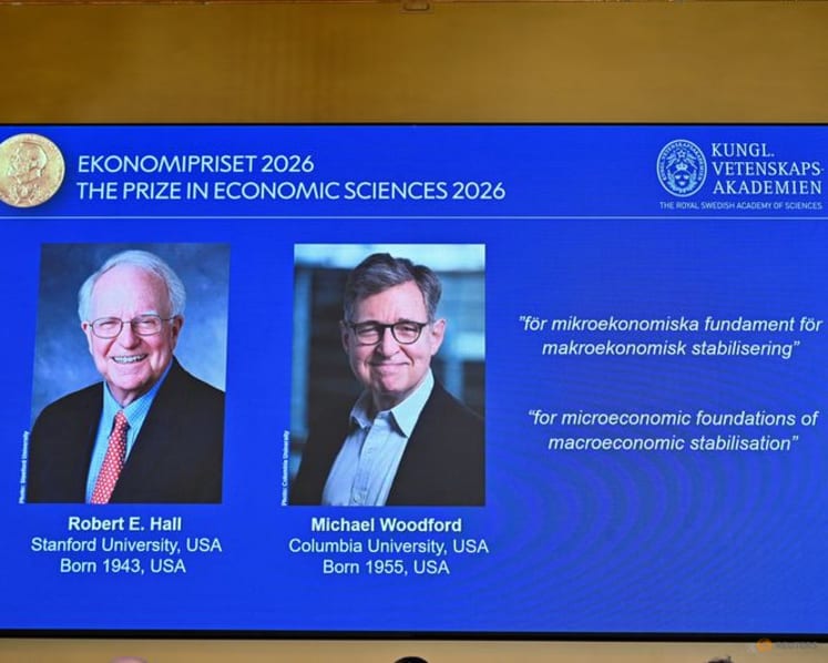 Americans Hall and Woodford win economics Nobel for stabilisation models