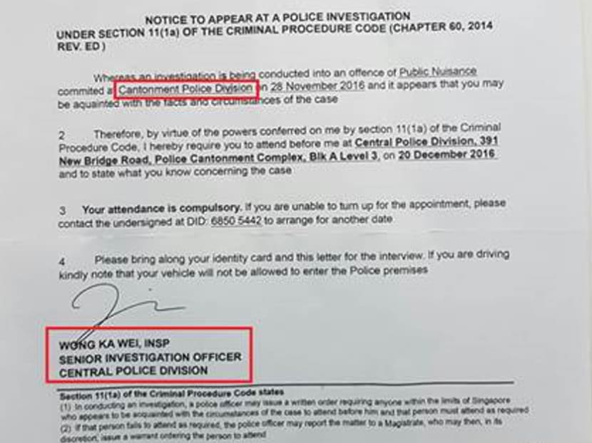 Photo: Singapore Police Force