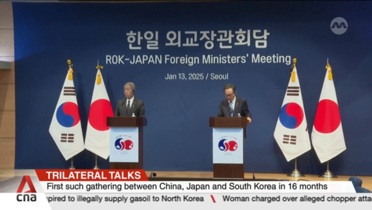 Top diplomats of Japan, China and South Korea hold first trilateral ...