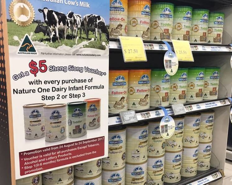 Sheng Siong launches Australian formula milk range for under S$30 a tin