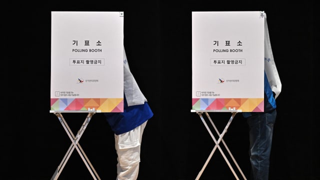韩国总统选举开始提前投票