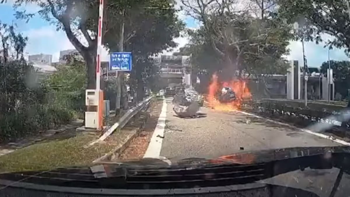 One dead in car fire after accident along Nicoll Highway - CNA