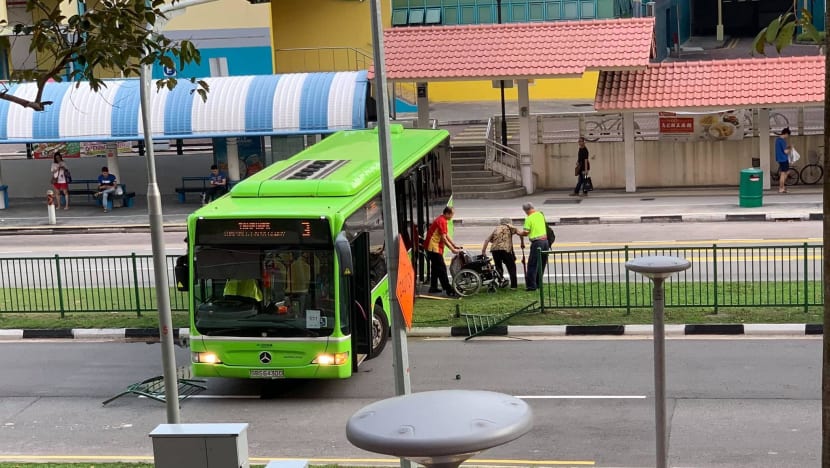 Bus crashes into metal road divider in Pasir Ris; police, Go-Ahead Singapore investigating