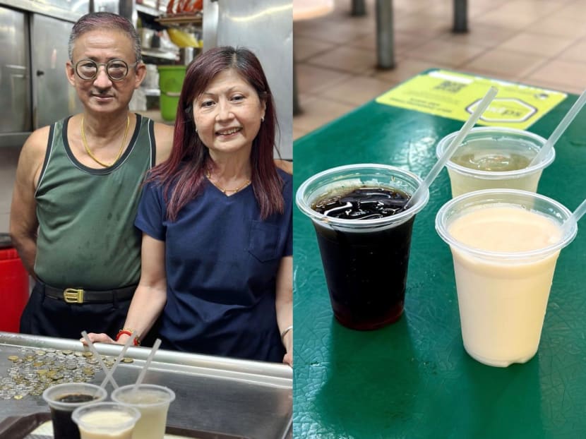 This hawker couple in Kovan still sells drinks for 30 cents: 'We're not working for a bungalow' This hawker couple in Kovan still sells drinks for 30 cents: 'We're not working for a bungalow'