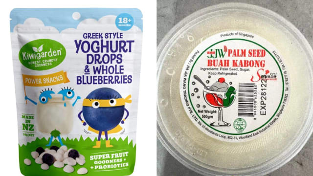 一款宝宝零食和一款亚答籽被食品局召回