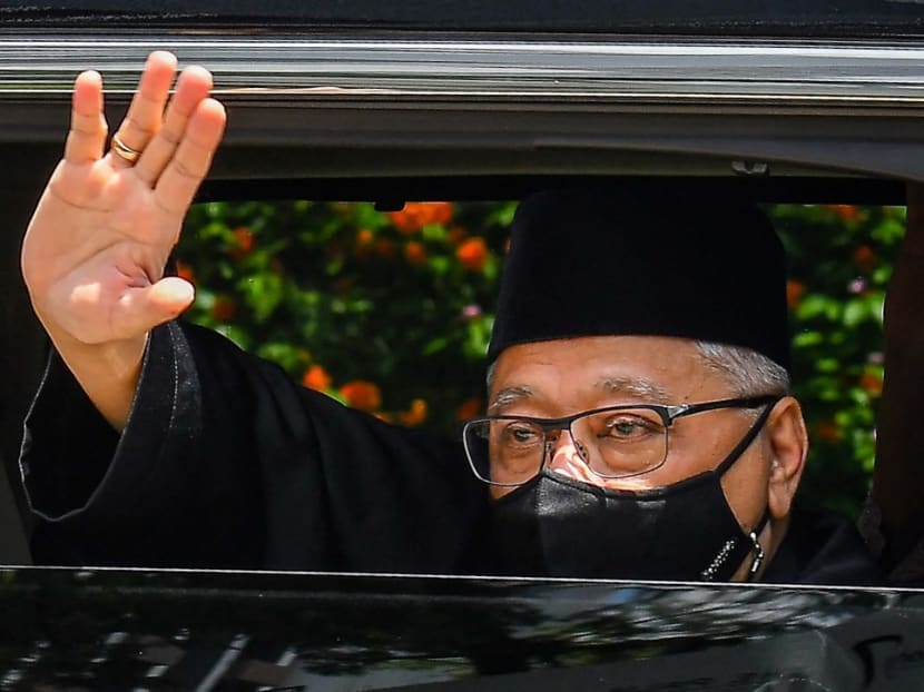 Malaysia's Prime Minister Ismail Sabri Yaakob waving as he leaves his house on the way to taking the oath of office to become the country's new leader in Kuala Lumpur. Malaysia's Prime Minister Ismail Sabri Yaakob waving as he leaves his house on the way to taking the oath of office to become the country's new leader in Kuala Lumpur.