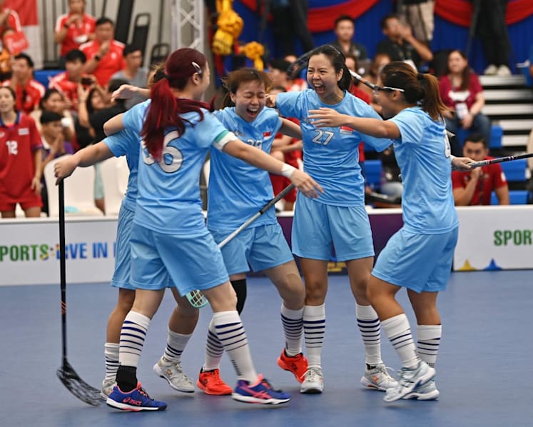 Floorball: Singapore sweep aside Thailand to take third SEA Games women’s title