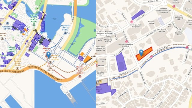 市建局推出滨海花园巷及乌节林荫道两幅住宅地段
