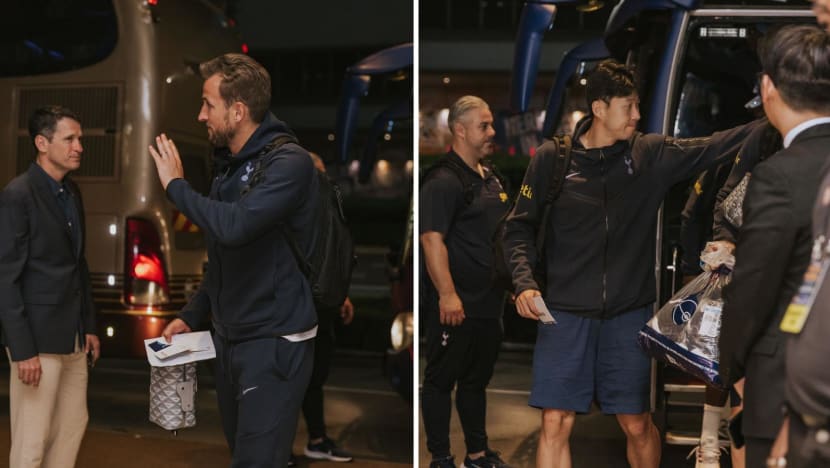 Spurs stars, including Harry Kane and Son Heung-min, arrive in Singapore for friendly against Lion City Sailors