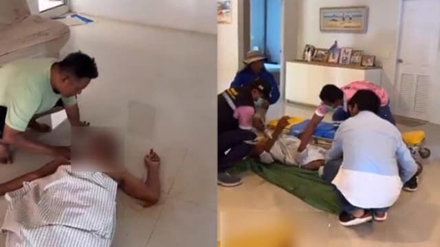 老翁流血倒地三天 白布一盖突睁眼“复活”