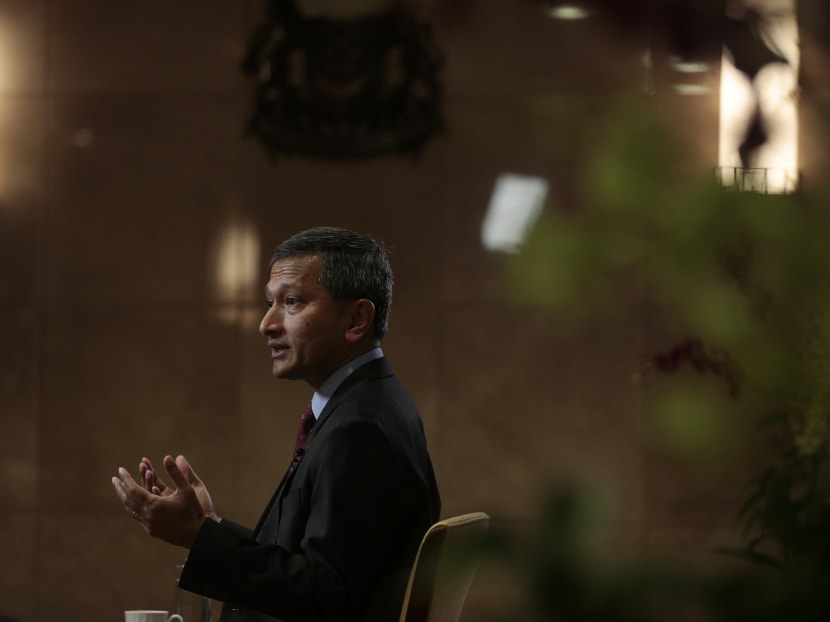 Foreign Minister Vivian Balakrishnan speaks during an interview session on Dec 4, 2015. Photo: Jason Quah/TODAY