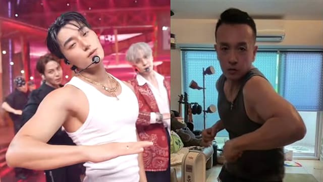 韩团ATEEZ成员崔伞“震胸舞”爆红，小钟模仿自嘲“在家复健”！