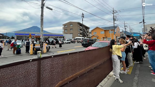 社媒打卡带旺富士山 也改变居民的日常