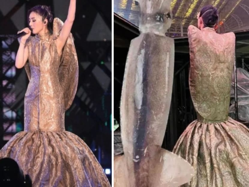 Miriam Yeung, 49, mocked for looking like BBQ sotong at recent concert