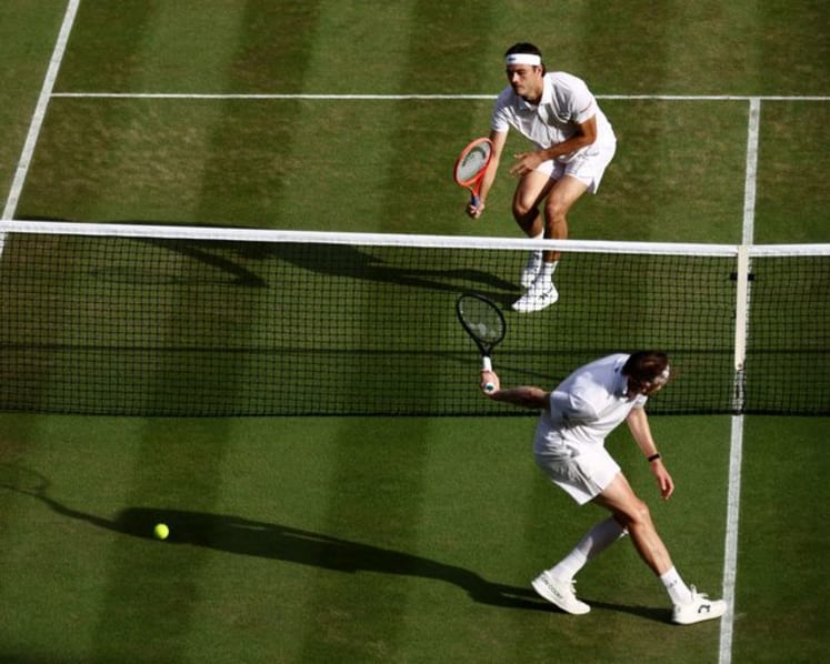 Rock-solid Fritz edges Bublik to reach quarter-final again