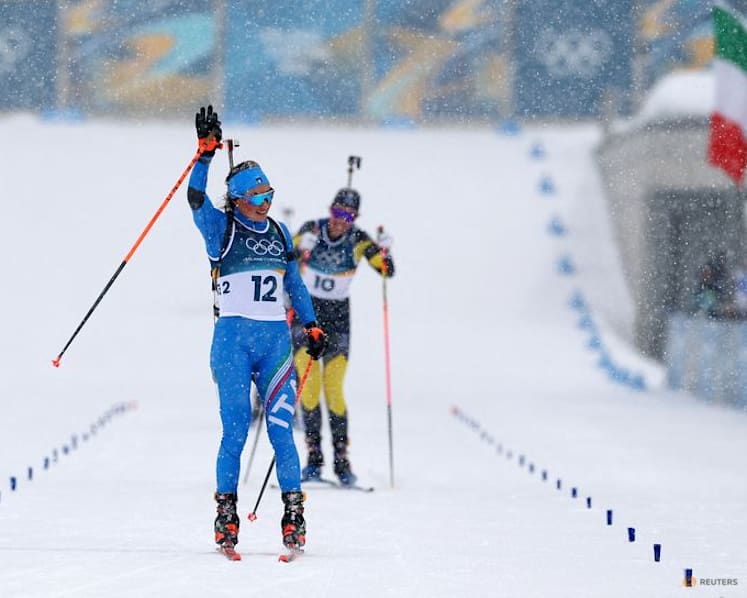 Biathlon-Italy's Wierer brings down curtain on career with last hurrah