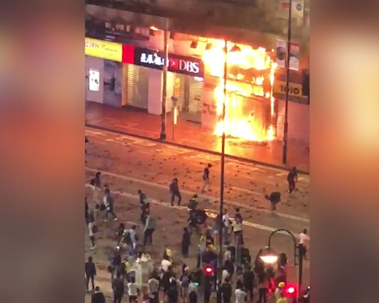 Viral video of shop unit on fire is not bank branch in Hong Kong, says DBS