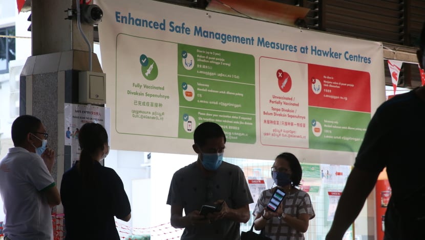 Hawkers welcome larger dine-in groups but some worry access controls may be hard to enforce